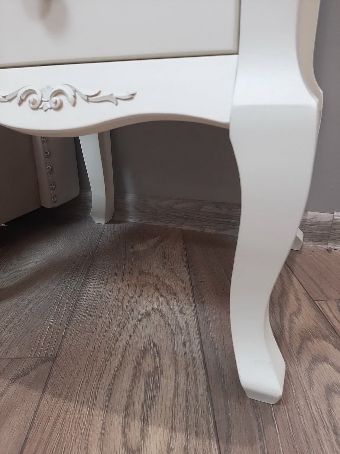 Тумба прикроватная 2 ящика белая Ари-Прованс №2