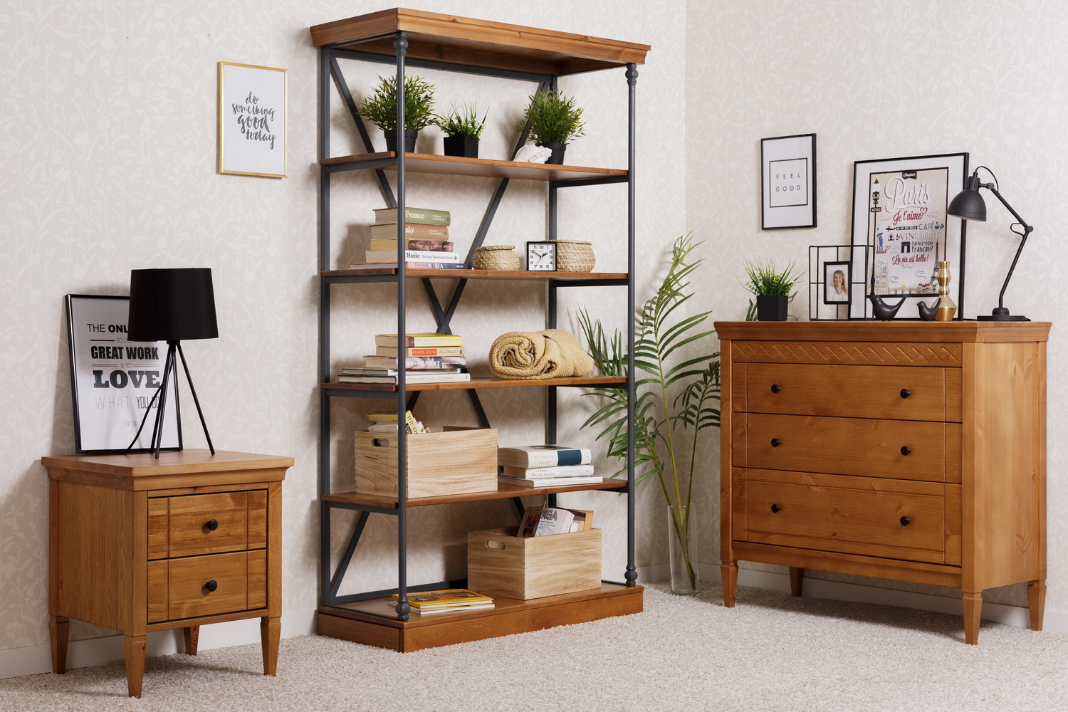 Тумба с ящиками массив сосны Дания №7