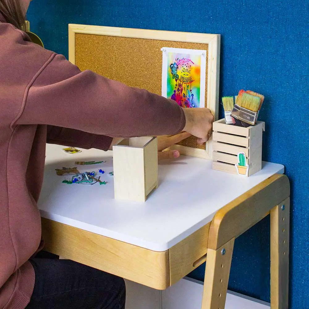 Стол массив березы Rabbit Wood Вуди белый