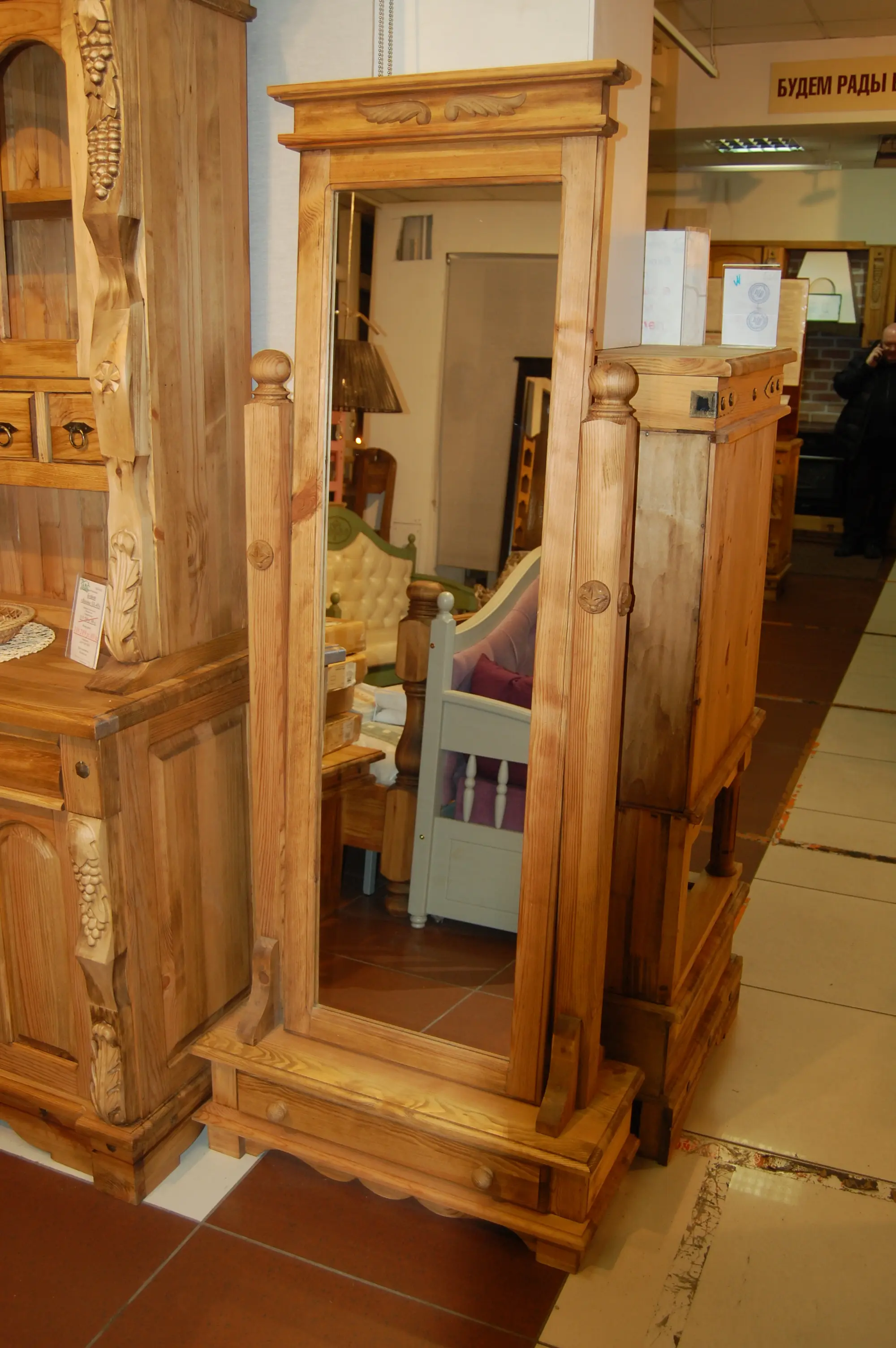 Зеркало Викинг GL напольное