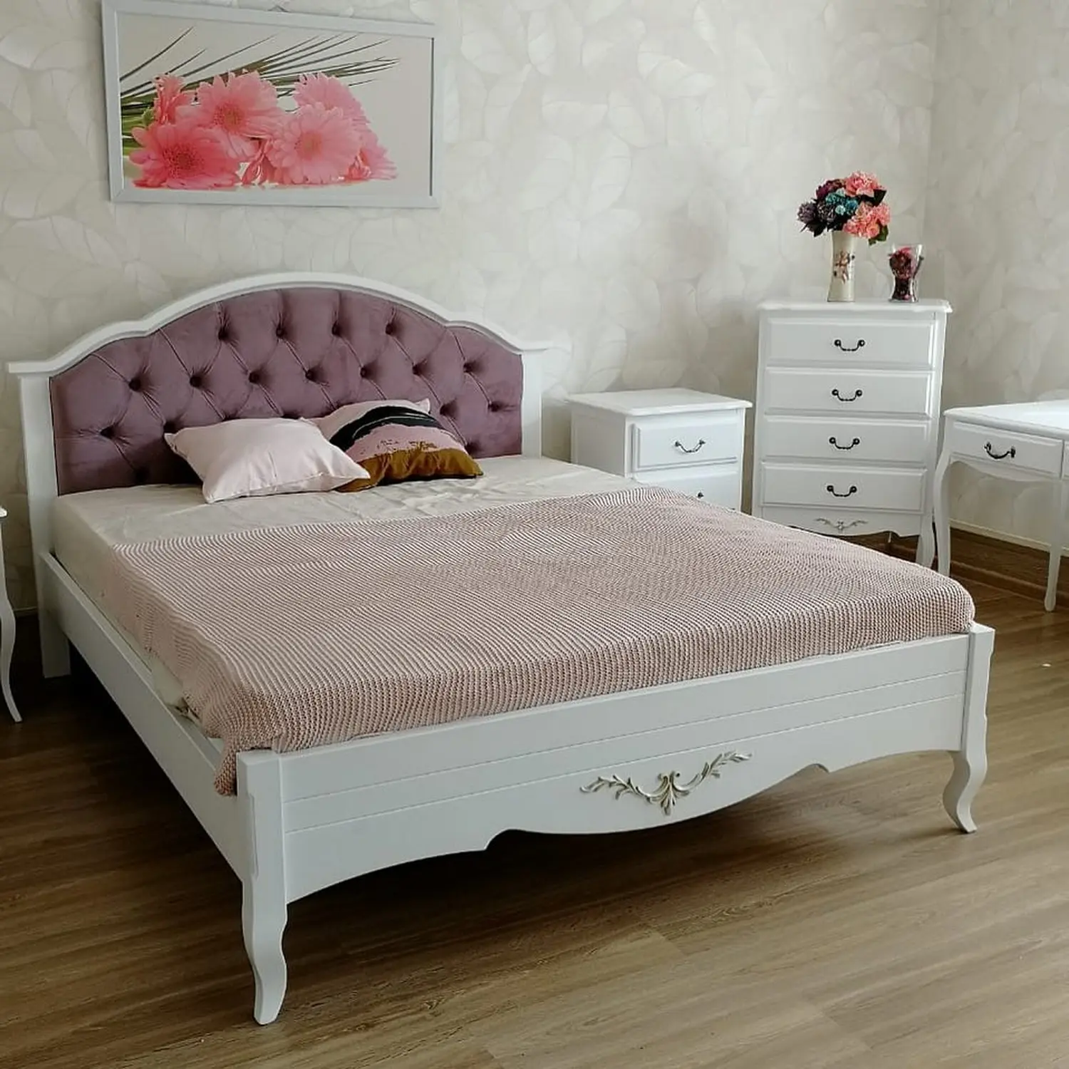 Кровать Флоренция 1600х2000 с каретной стяжкой