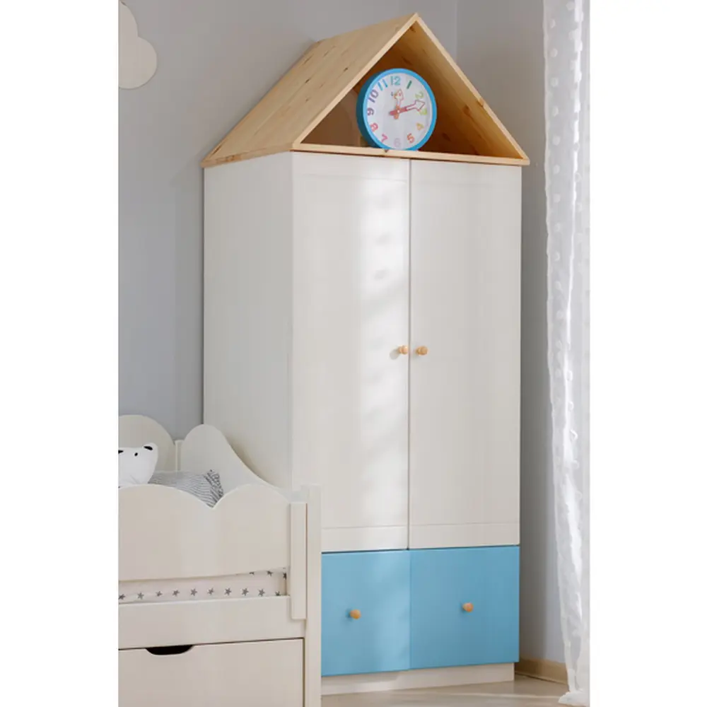 Шкаф белый с 2 ящиками ТК №5 2-ств.