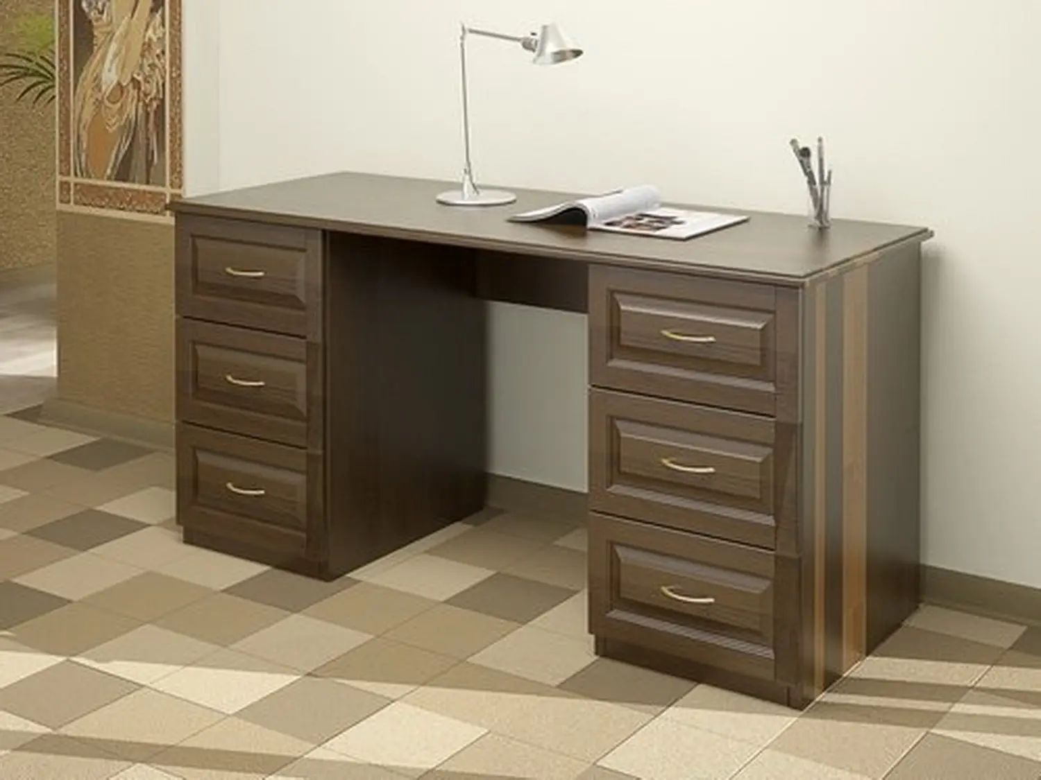 Письменный стол Герцог  6 ящиков