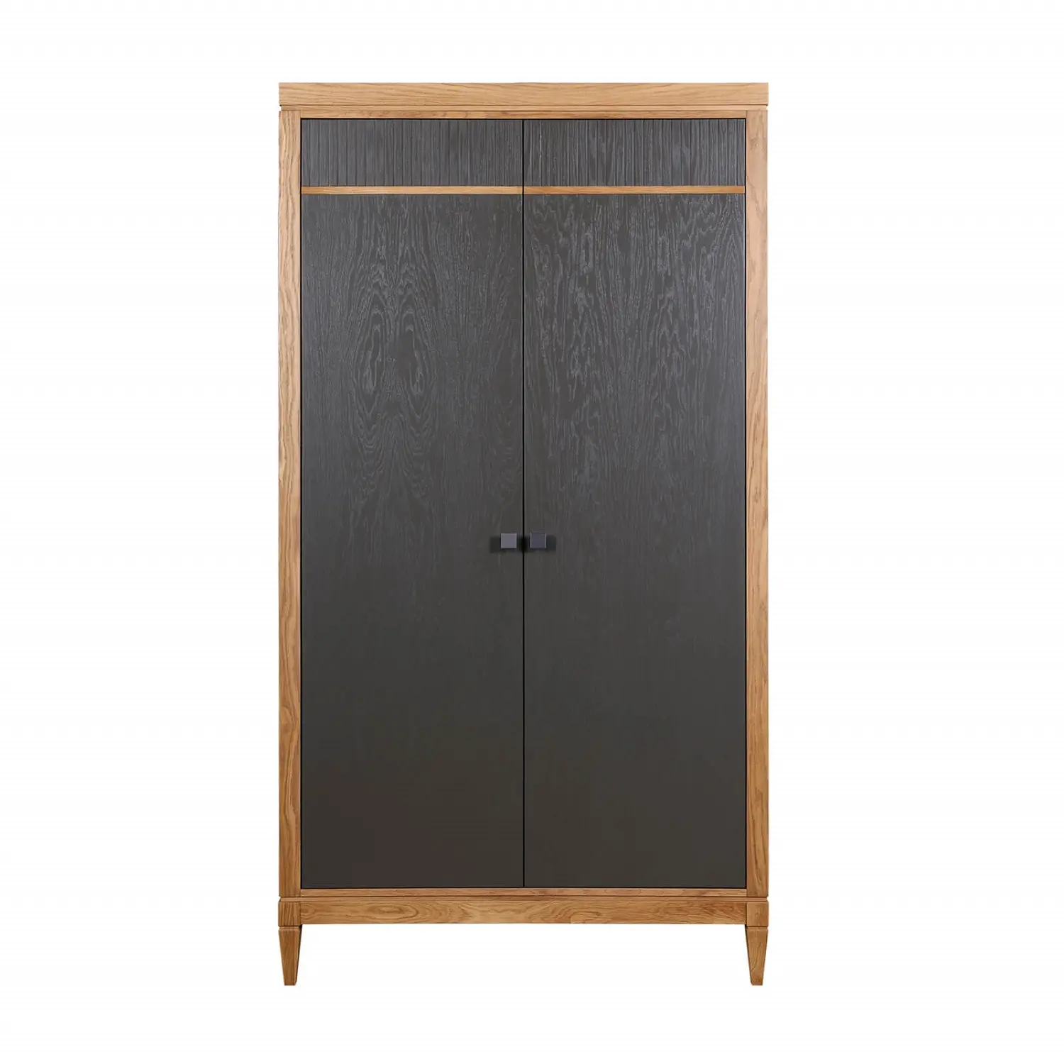 (5.1.3) Шкаф для одежды массив дуба "Фокстрот" 22C (дуб натуральный/бетон/дуб натуральный)