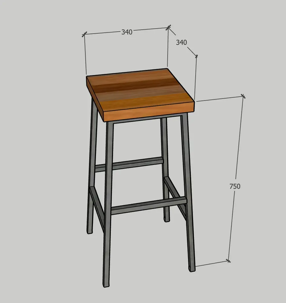Стул металический 08-07