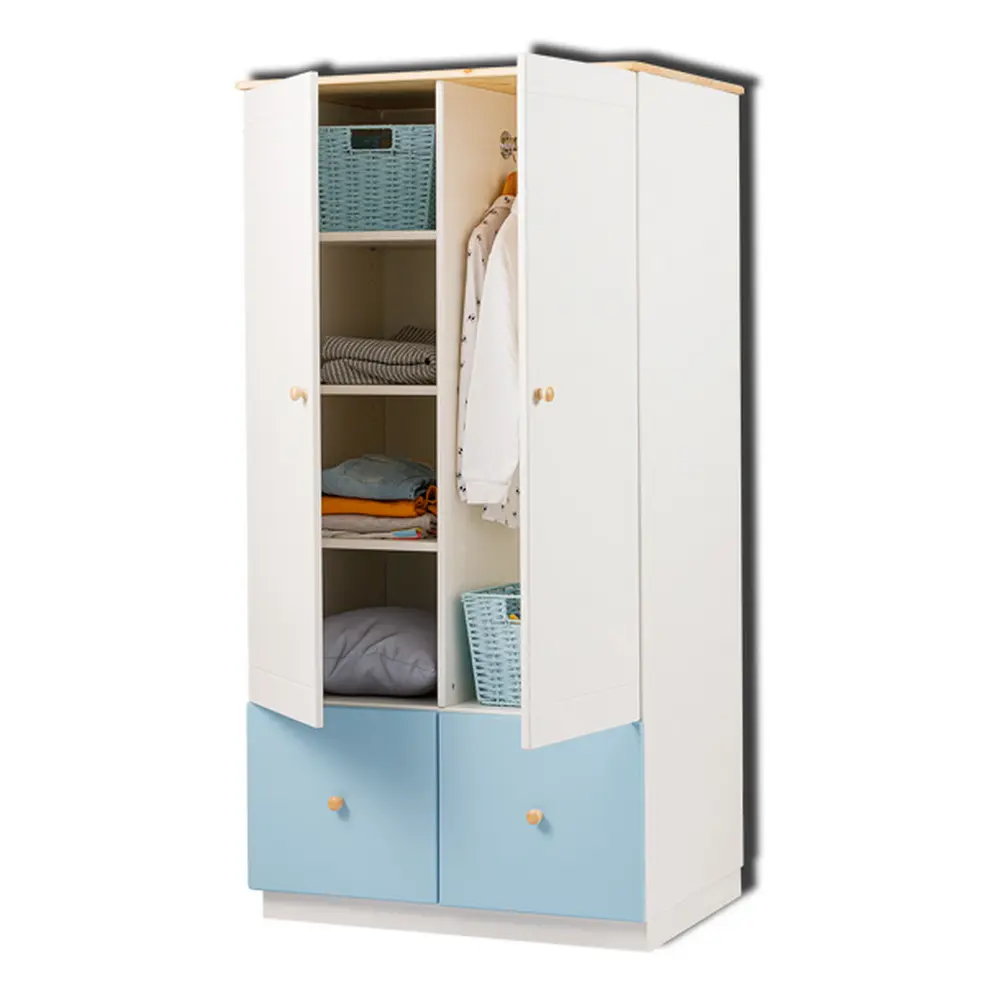 Шкаф белый с 2 ящиками ТК №5 2-ств.