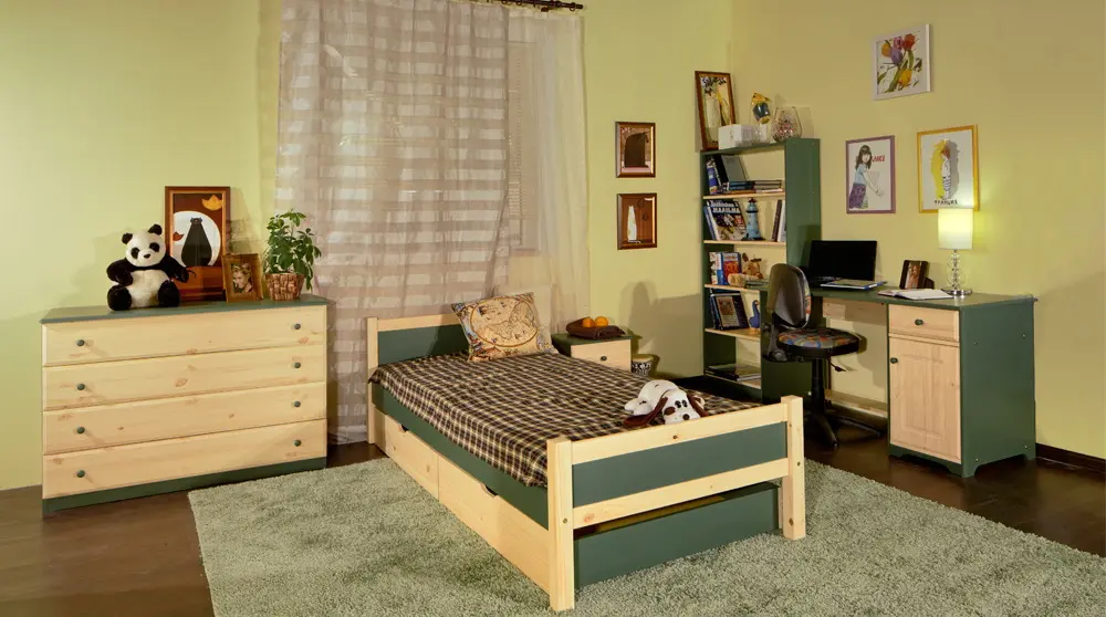 Комод с 4 ящиками из дерева Классик №2