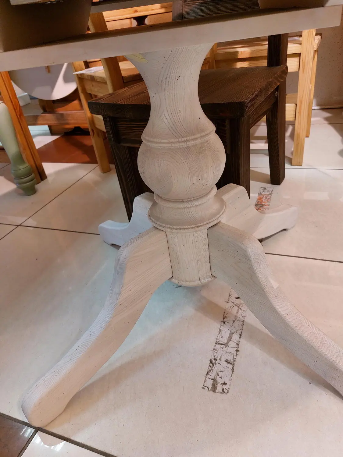 Стол круглый Луи Филипп обеденный ОВ 03 раскладной