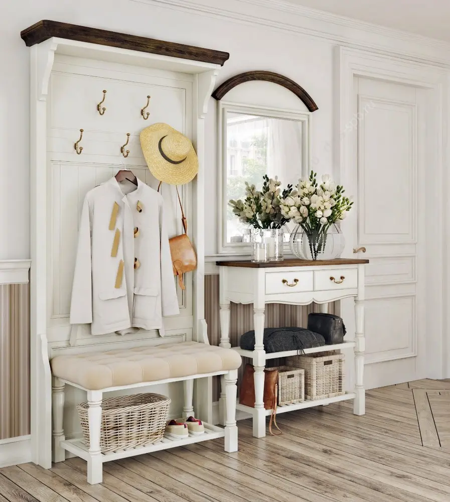 Скамья береза W118-K01-P-B01