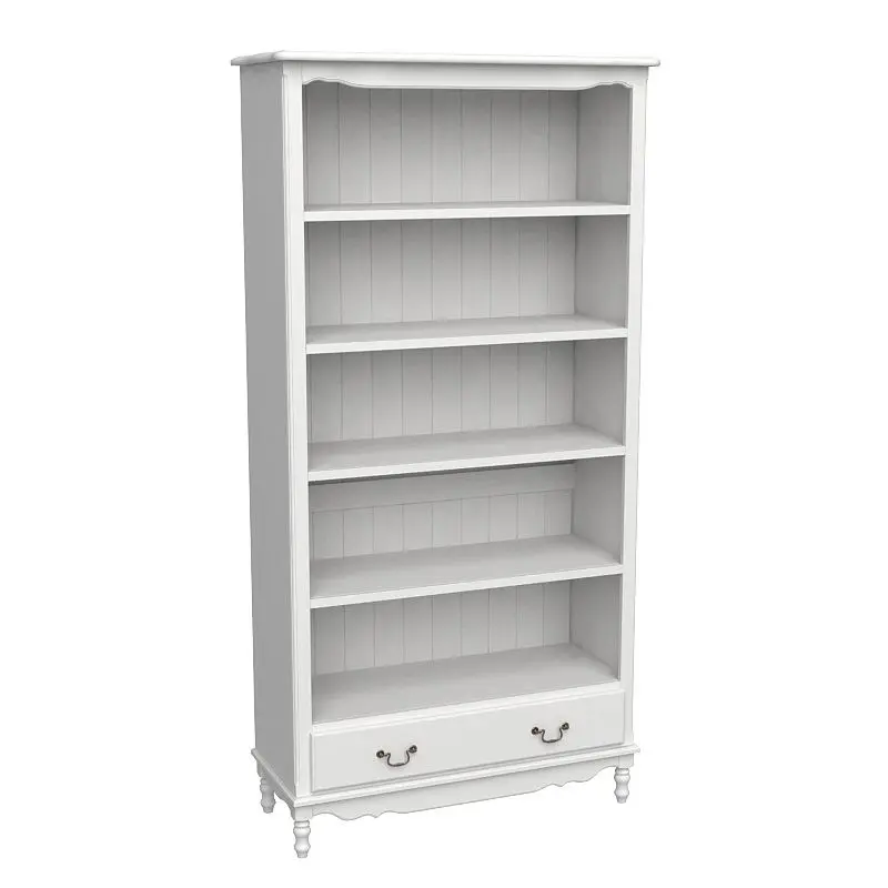 Стеллаж белый с ящиком Верден широкий