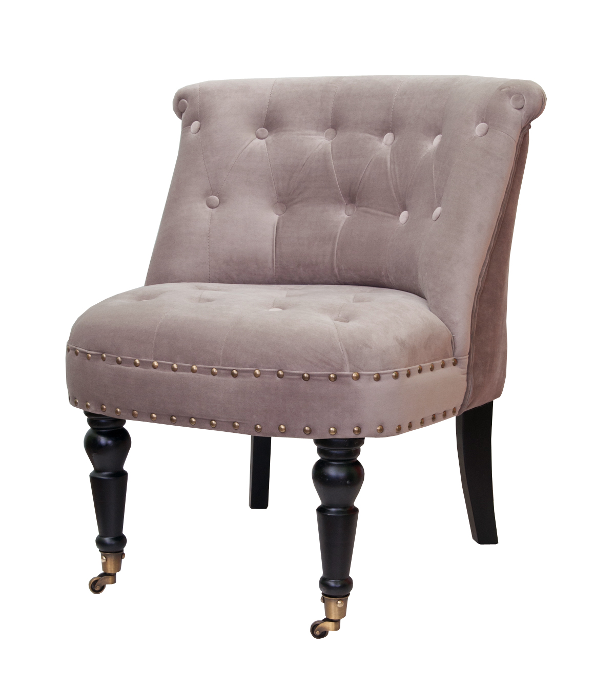 Низкие кресла для дома Aviana taupe velvet