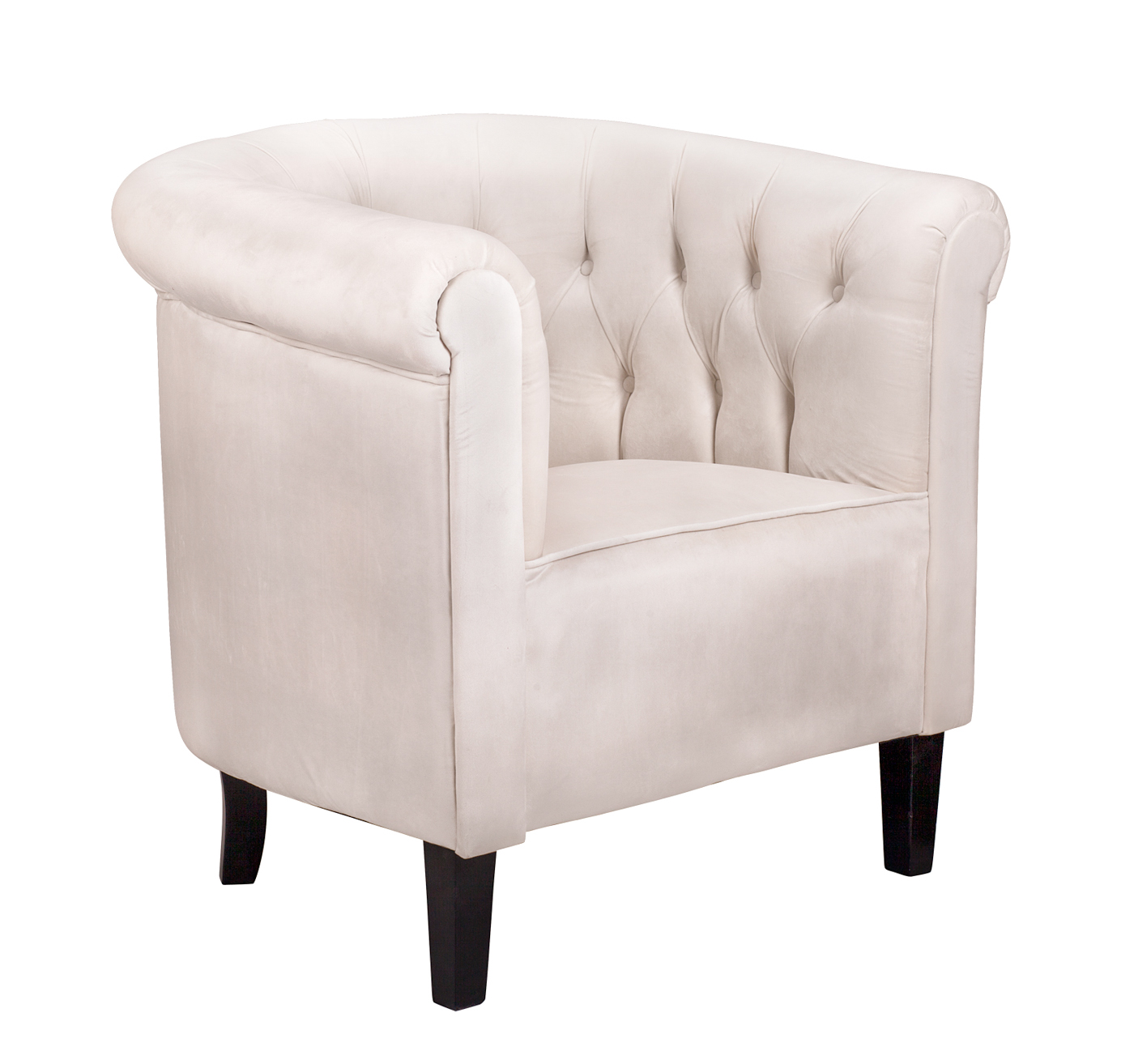 Низкие кресла для дома Swaun beige velvet