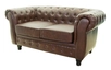 Дизайнерские кожаные диваны Chesterfield brown 2S
