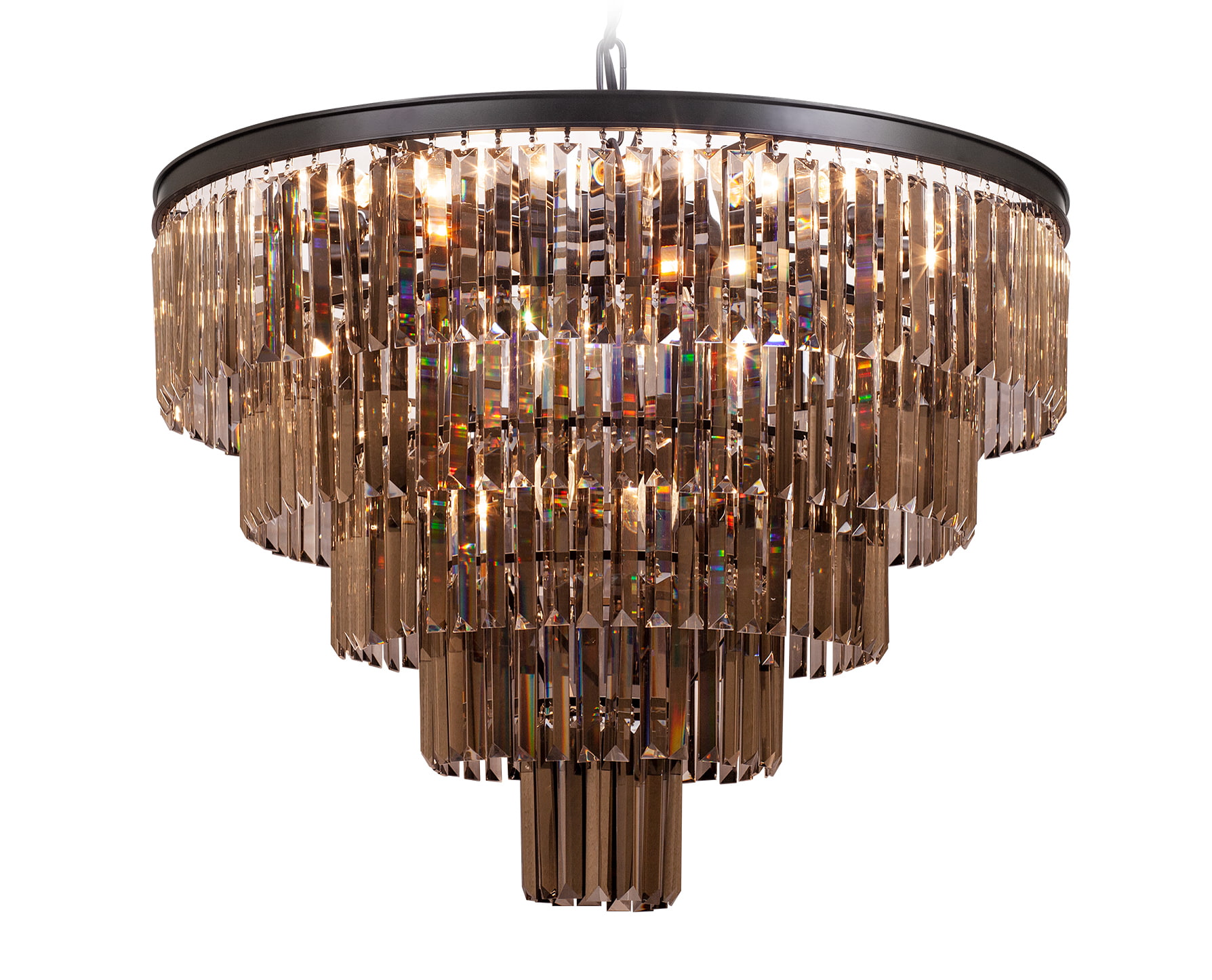 Люстра Odeon 5 Rings Smoke