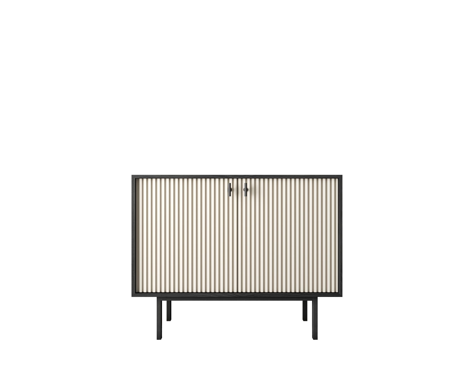 Комод с двумя дверками "Emerson" арт EM02/milky/L