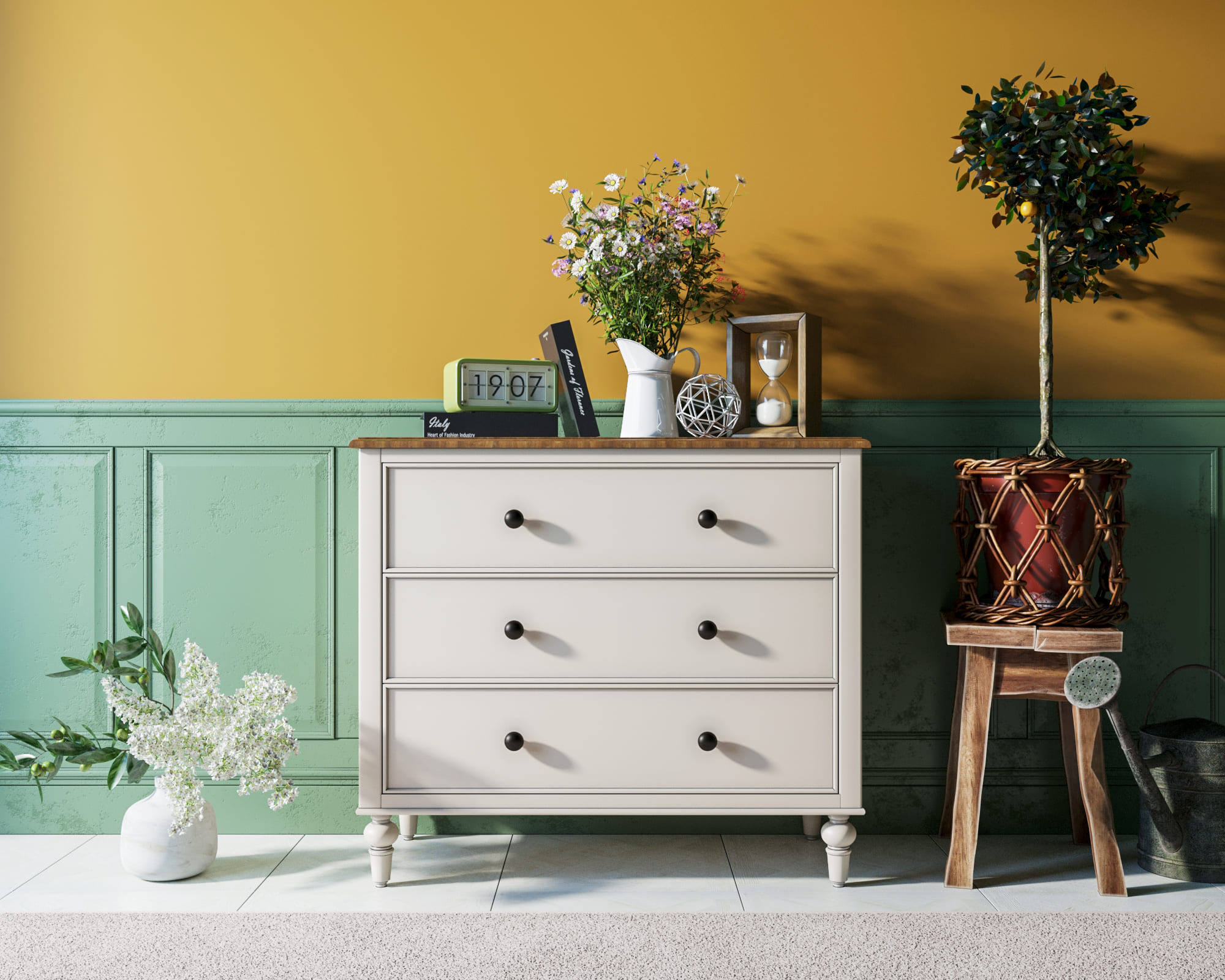 Комод 3 ящика массив "Odri"