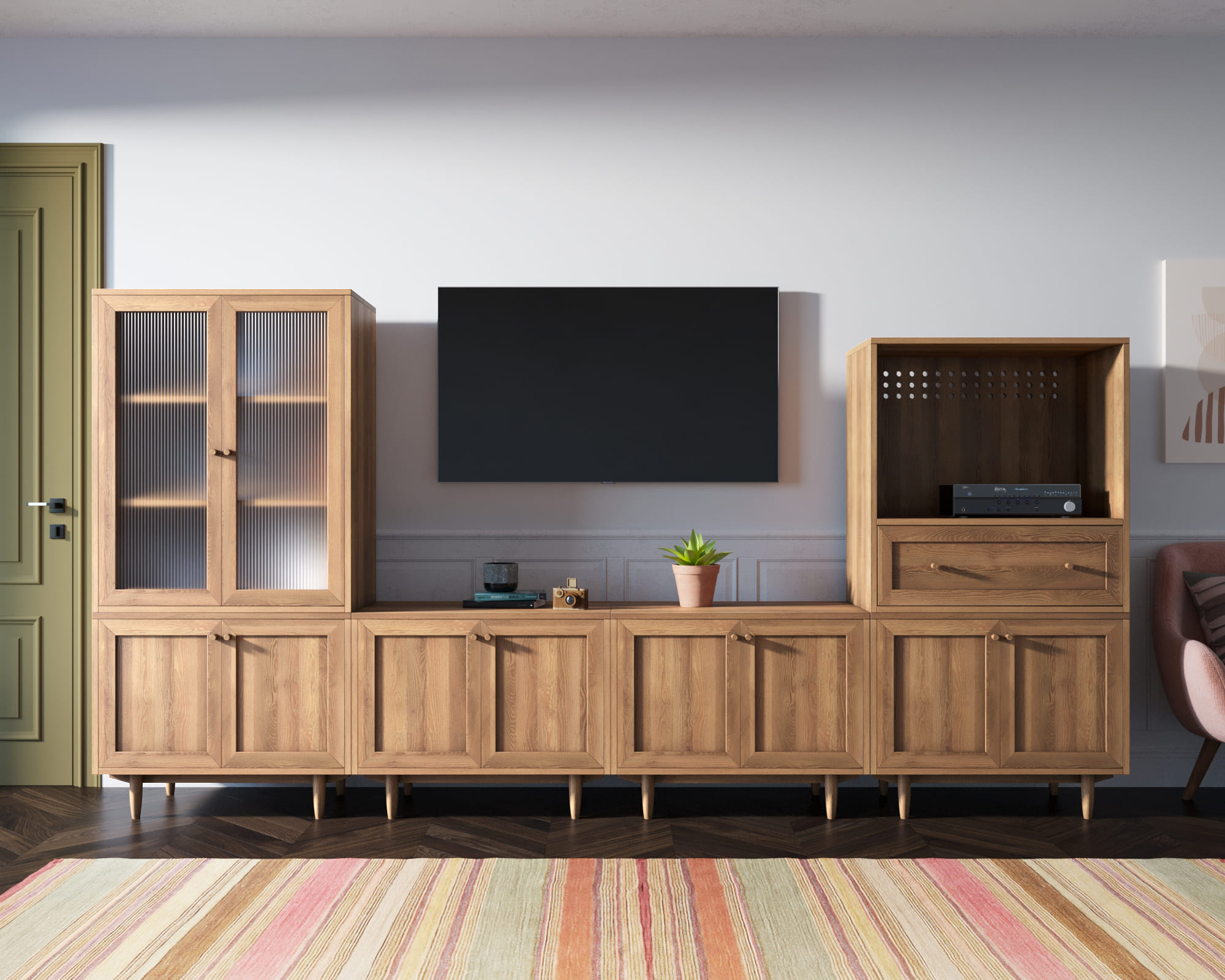 Тумба-комод с выдвижными ящиками "Smart" module 01