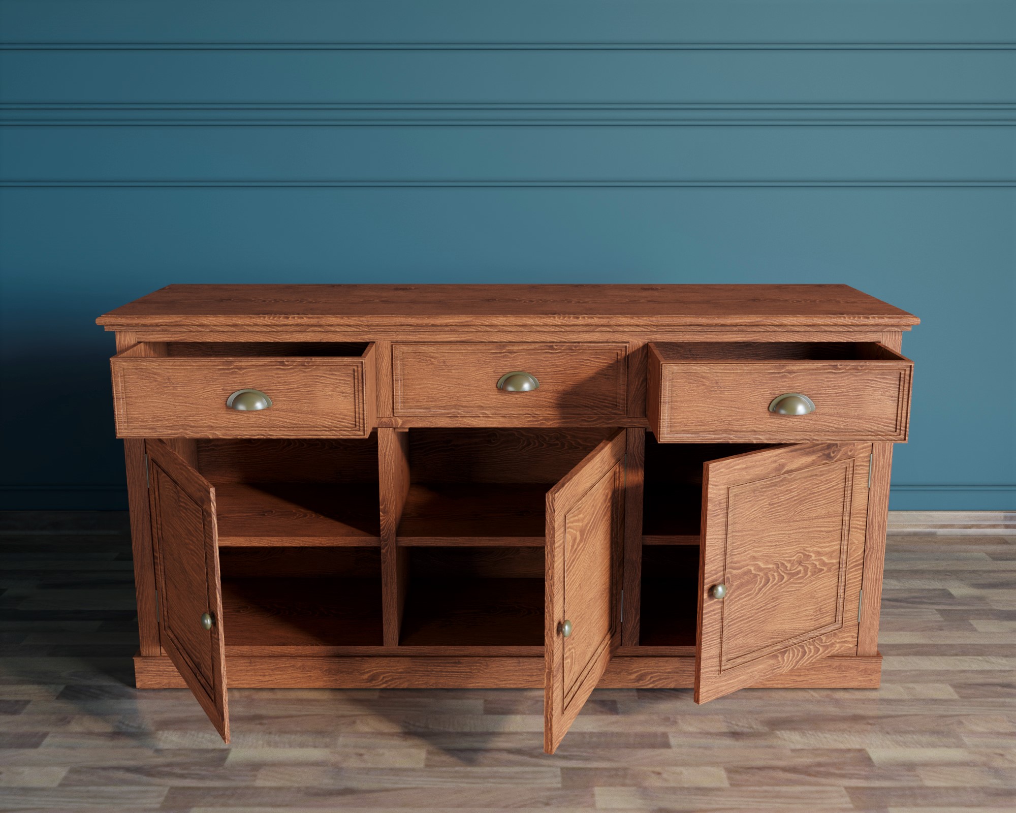 Комод "Palermo natural" с тремя дверками