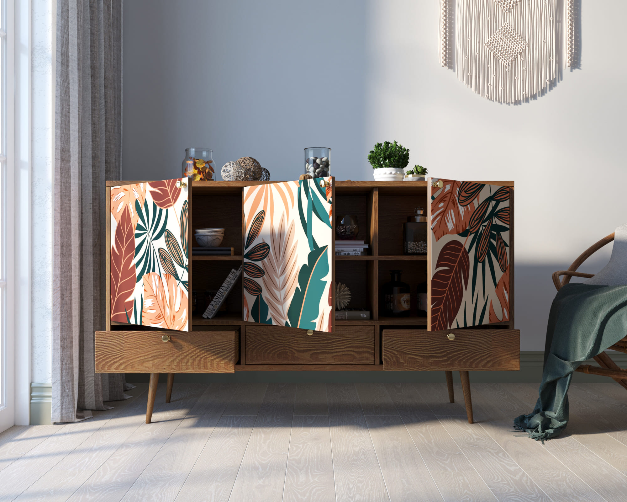 Комод "Berber" три дверки и три ящика