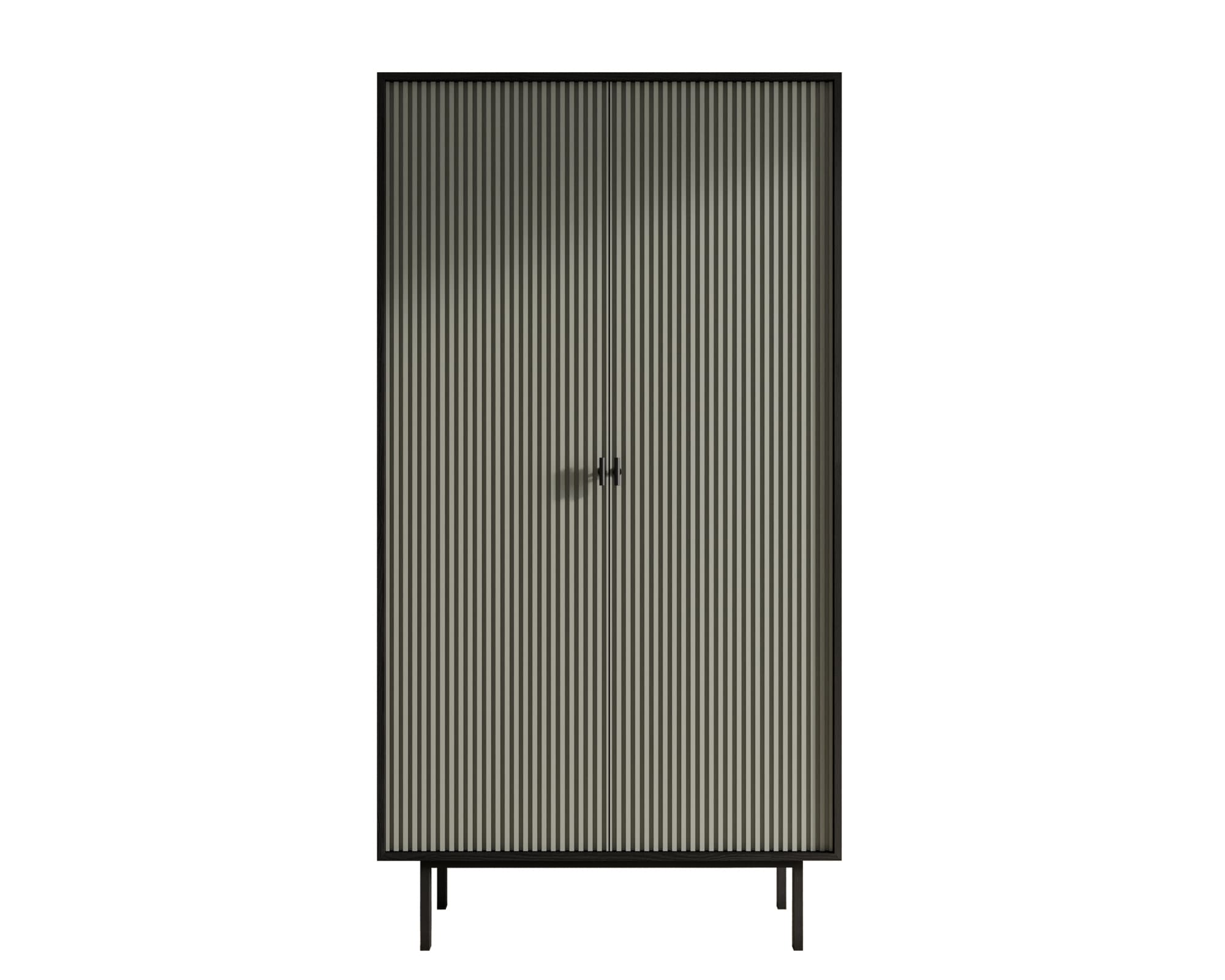 Шкаф двухдверный "Emerson" арт EM091/gray/L