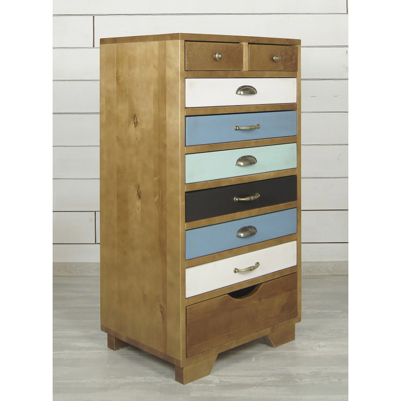 Комод из дерева "Aquarelle Birch" 9 ящиков