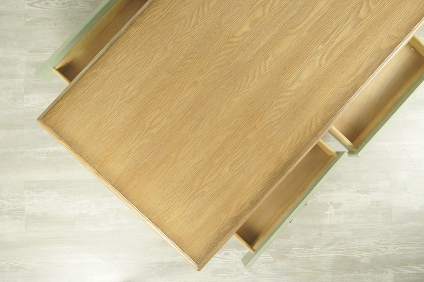 Стол из дерева в стиле Прованс журнальный "Olivia" 4 ящика.