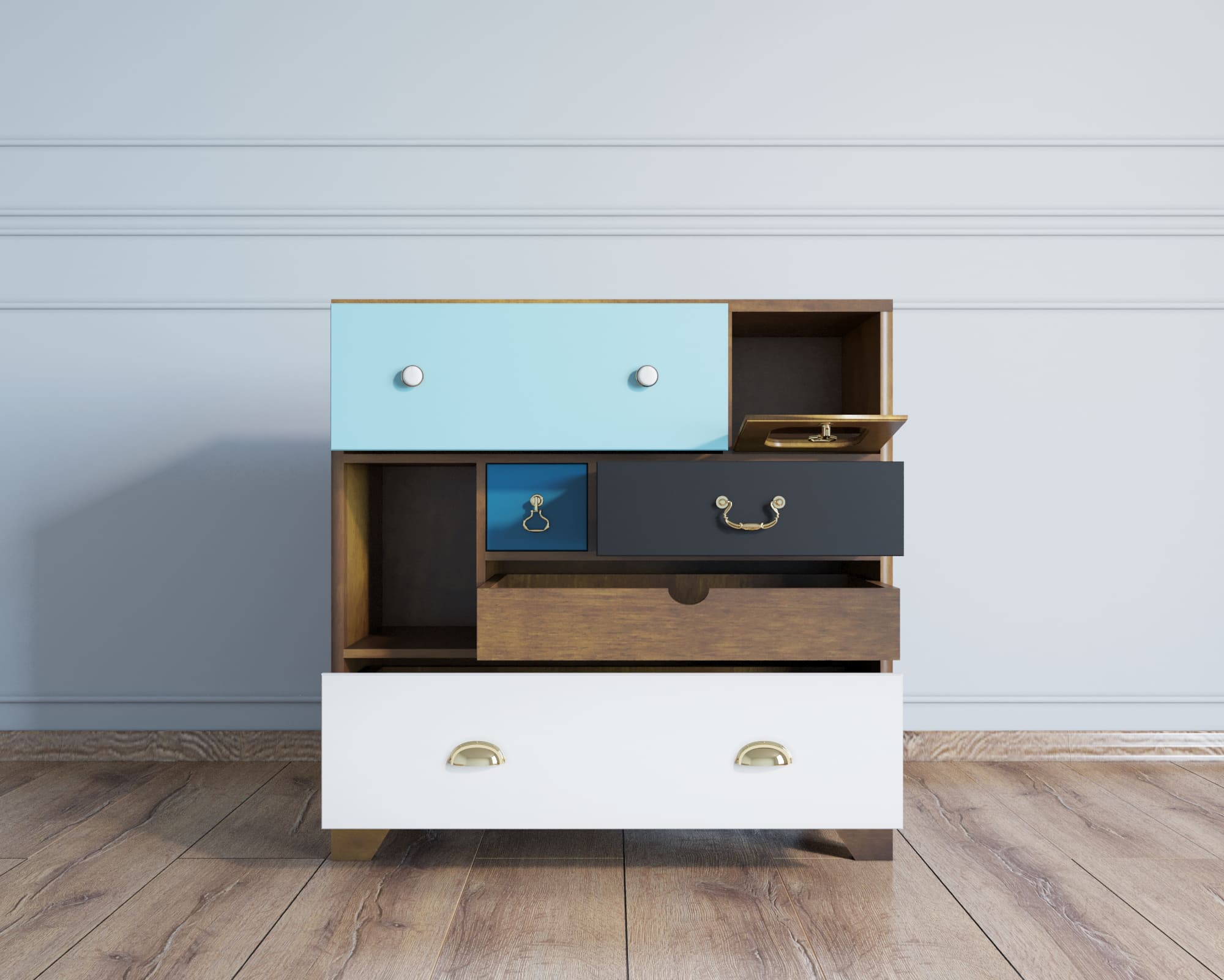 Комод малый «Aquarelle» 6 ящиков