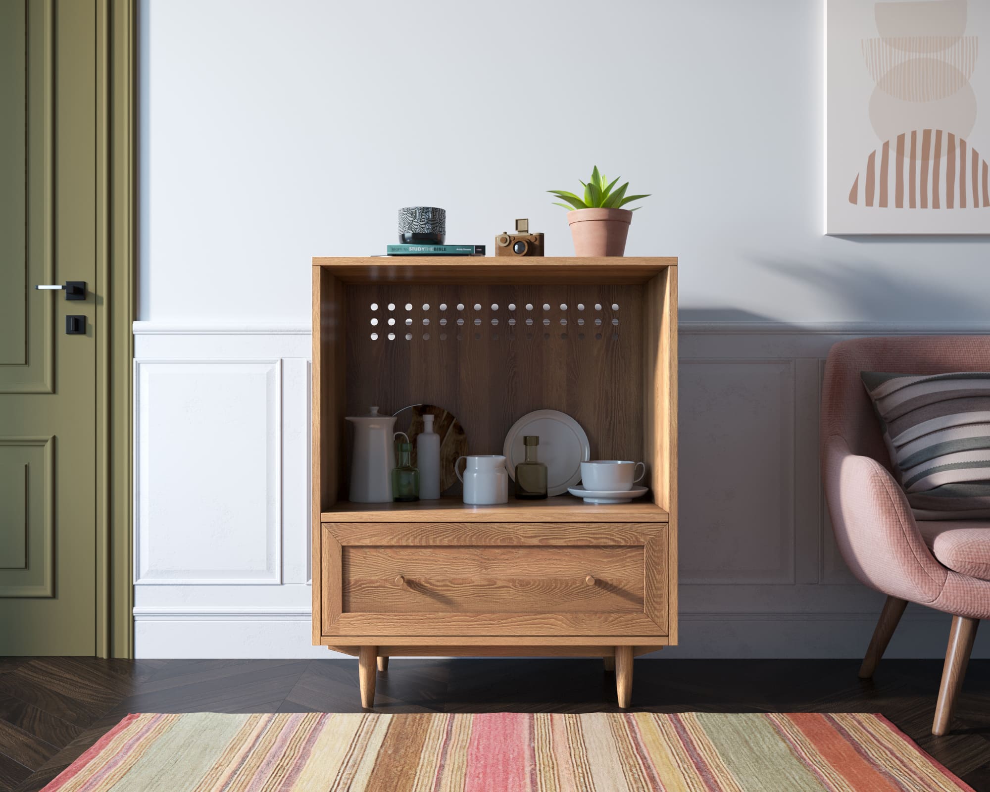 Тумба-комод с выдвижными ящиками "Smart" module 01