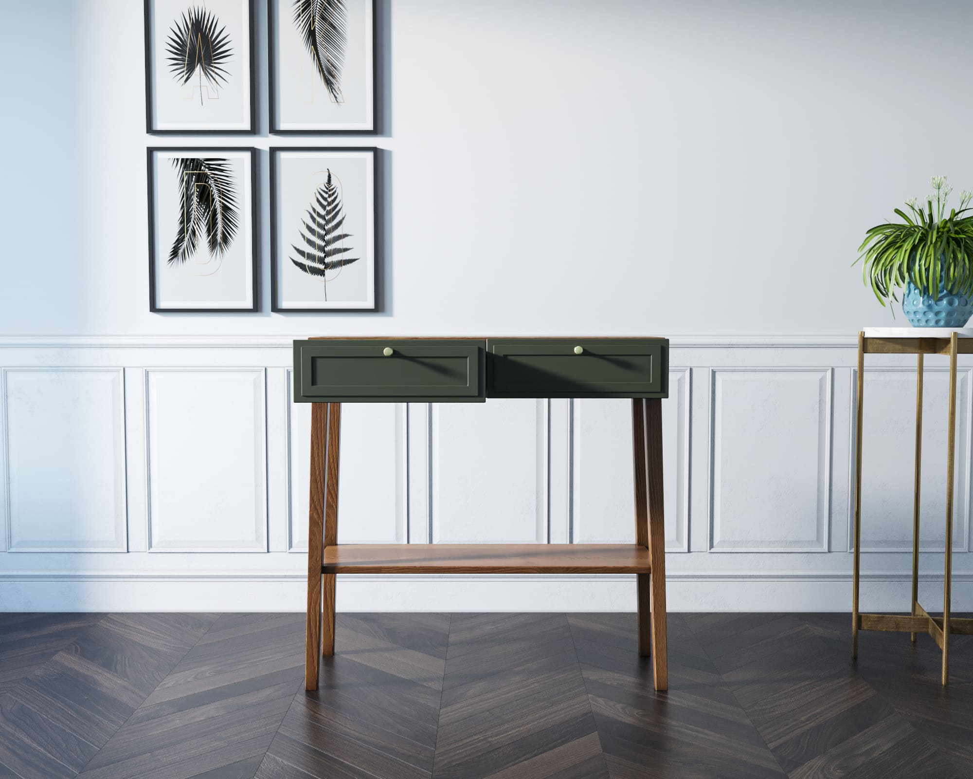 Консоль узкая с 2 ящиками "Andersen"