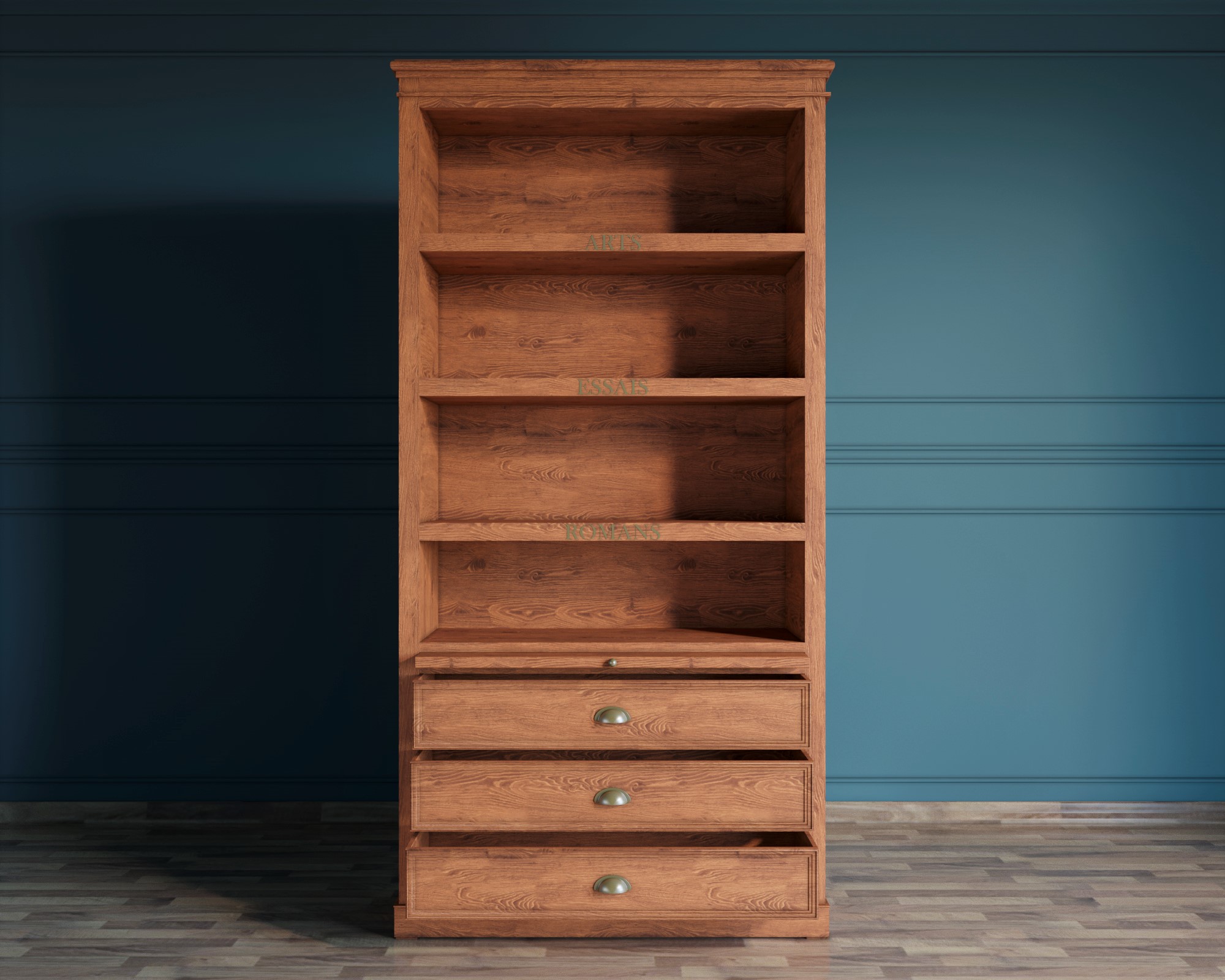 Стеллаж из дерева "Palermo natural" с ящиками