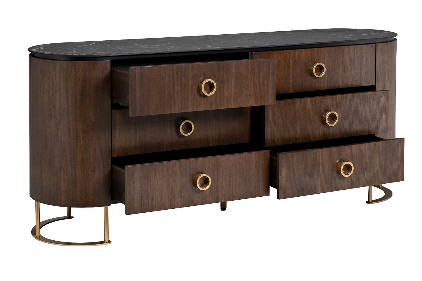 40AD-00100 Комод коричневый 165*44,5*71см