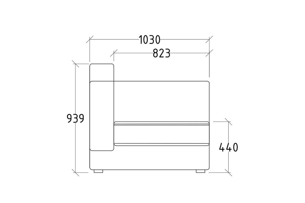 Диван Mores трехместный раскладной, велюр бирюзовый Bel36