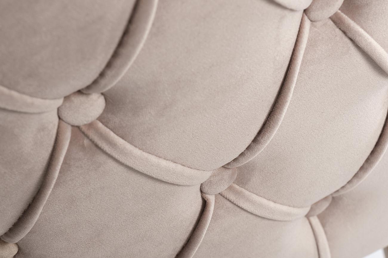 48MY-2533 PEG GLD Кресло, велюр жемчужно-серый, металлические ножки