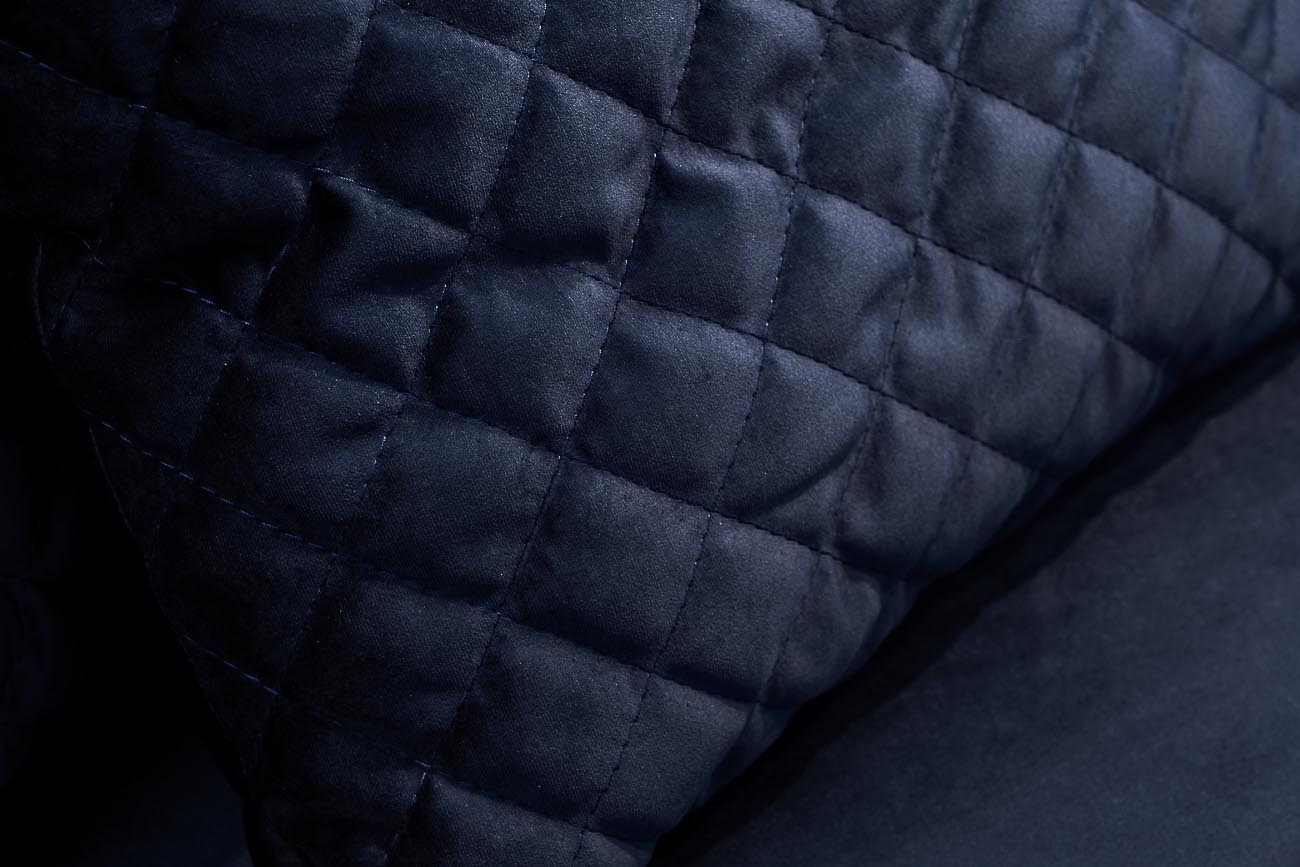 Диван-Кушетка Sorrento правая, велюр тёмно-синий Bel18