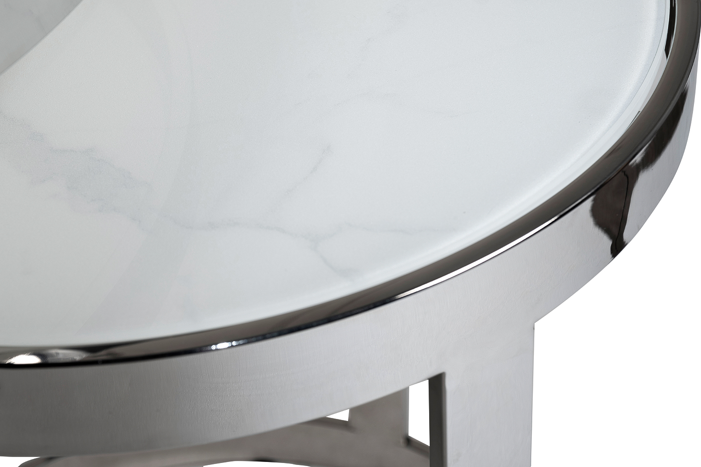 47ED-ET081S Столы журн(наб из 2шт)стекло мрам/хром