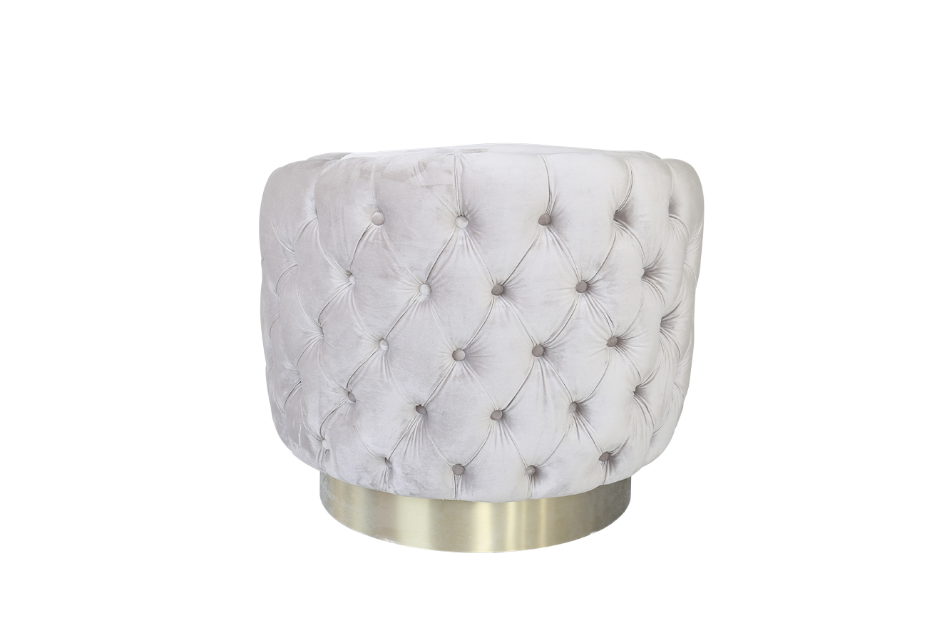 87YY-1827 BG Кресло вращающееся, велюр светло-серый