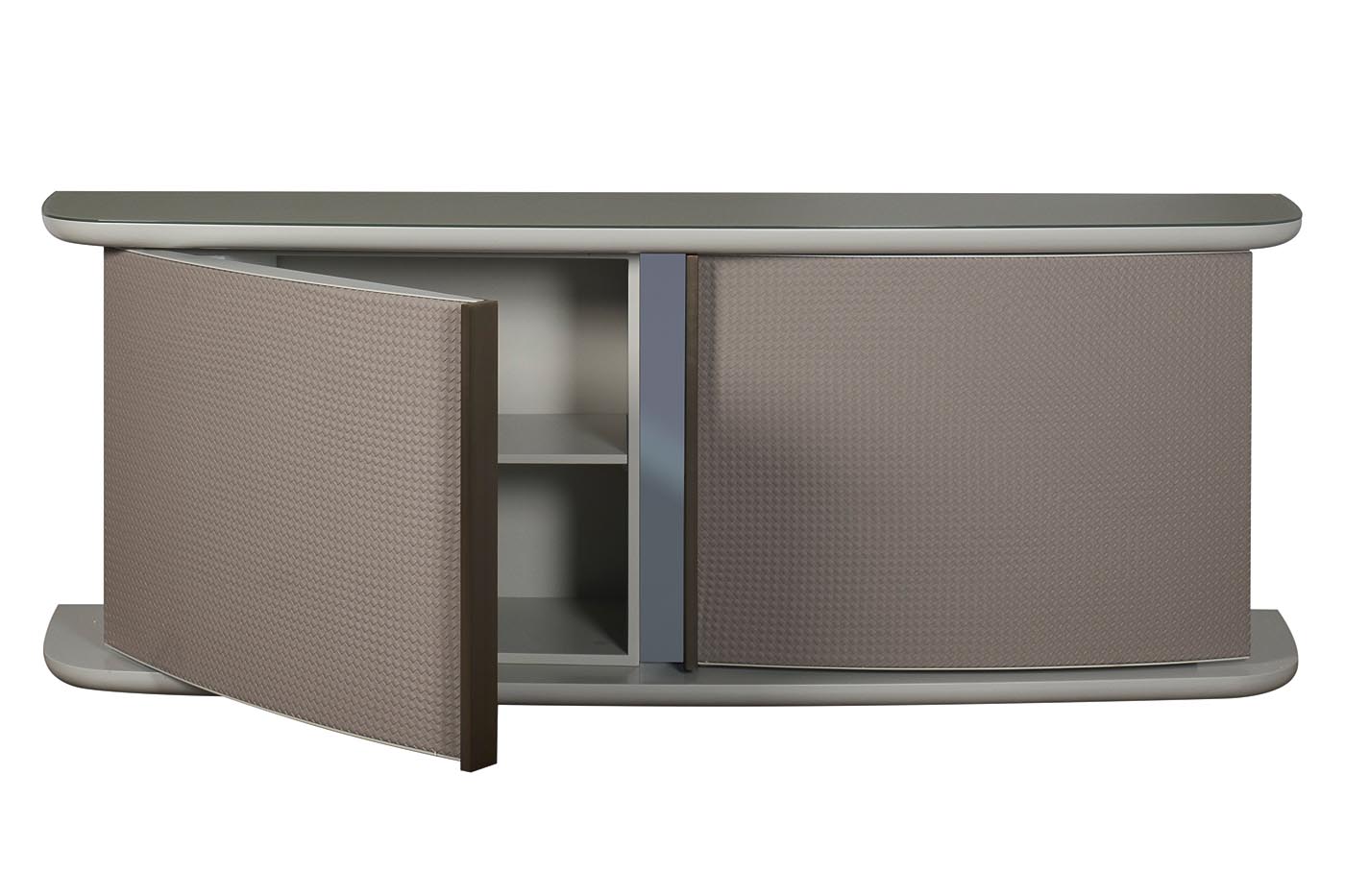 58DB-CH19263 Комод Bel Air плетеная экокожа/стекло