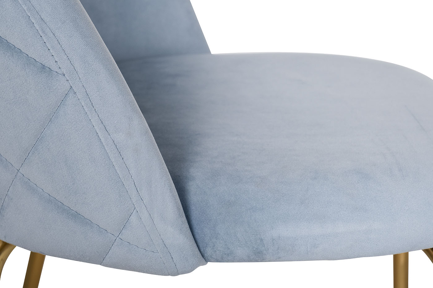 30C-301-1G LBL Стул велюр серо-голубой, мет.ножки