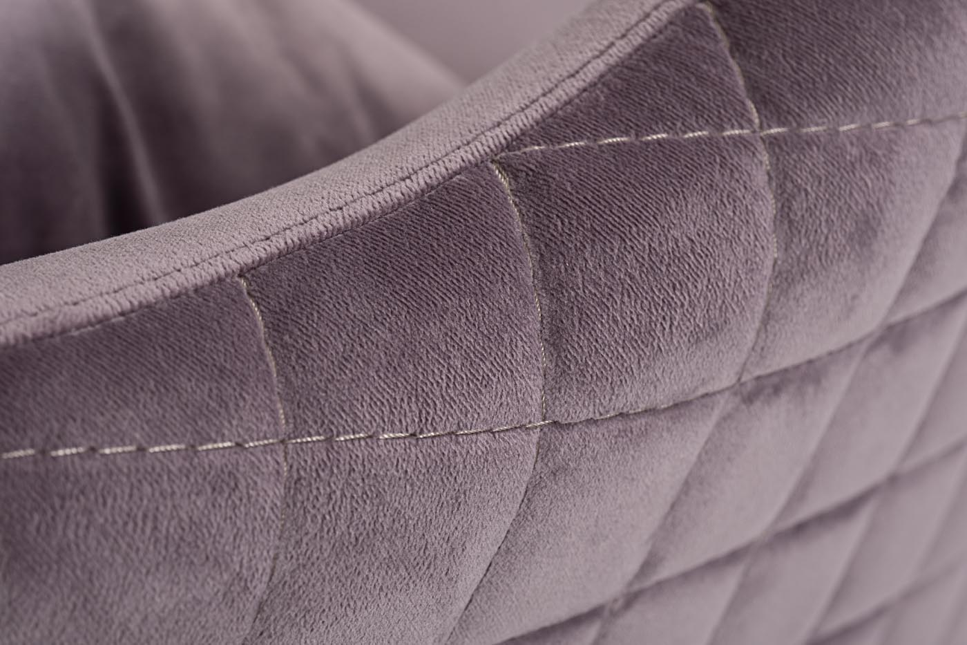 Кресло Verona вращающееся, велюр лиловый Bel13/ хром