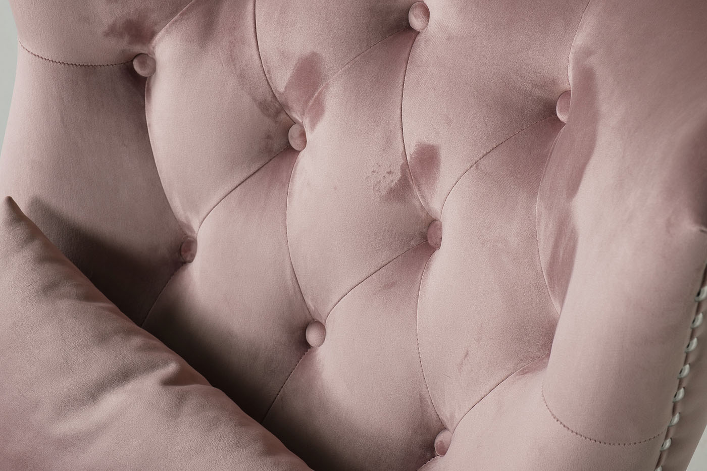 Кресло Rimini, велюр пыльная роза Н-Йорк40, с подушкой