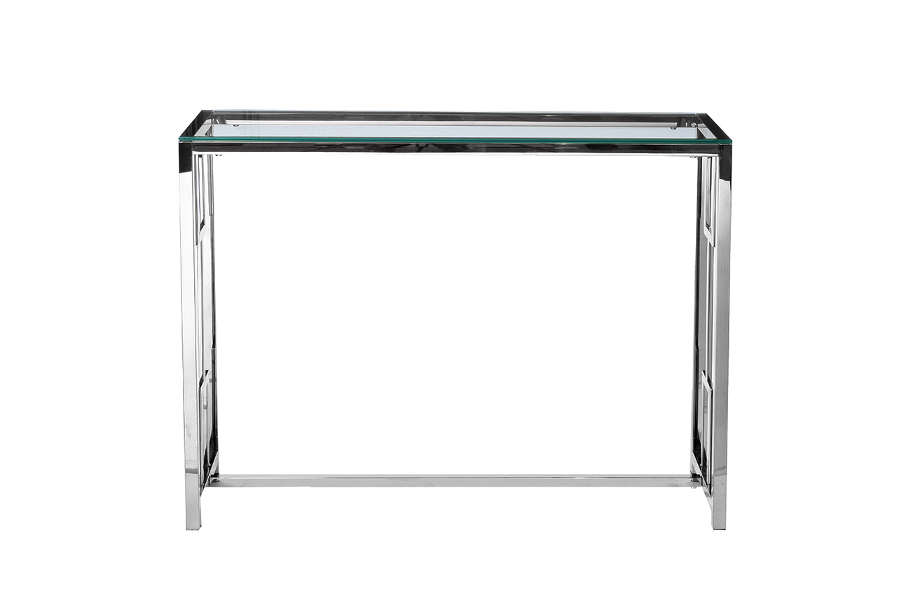47ED-CST072 Консоль прозрачное стекло/ хром