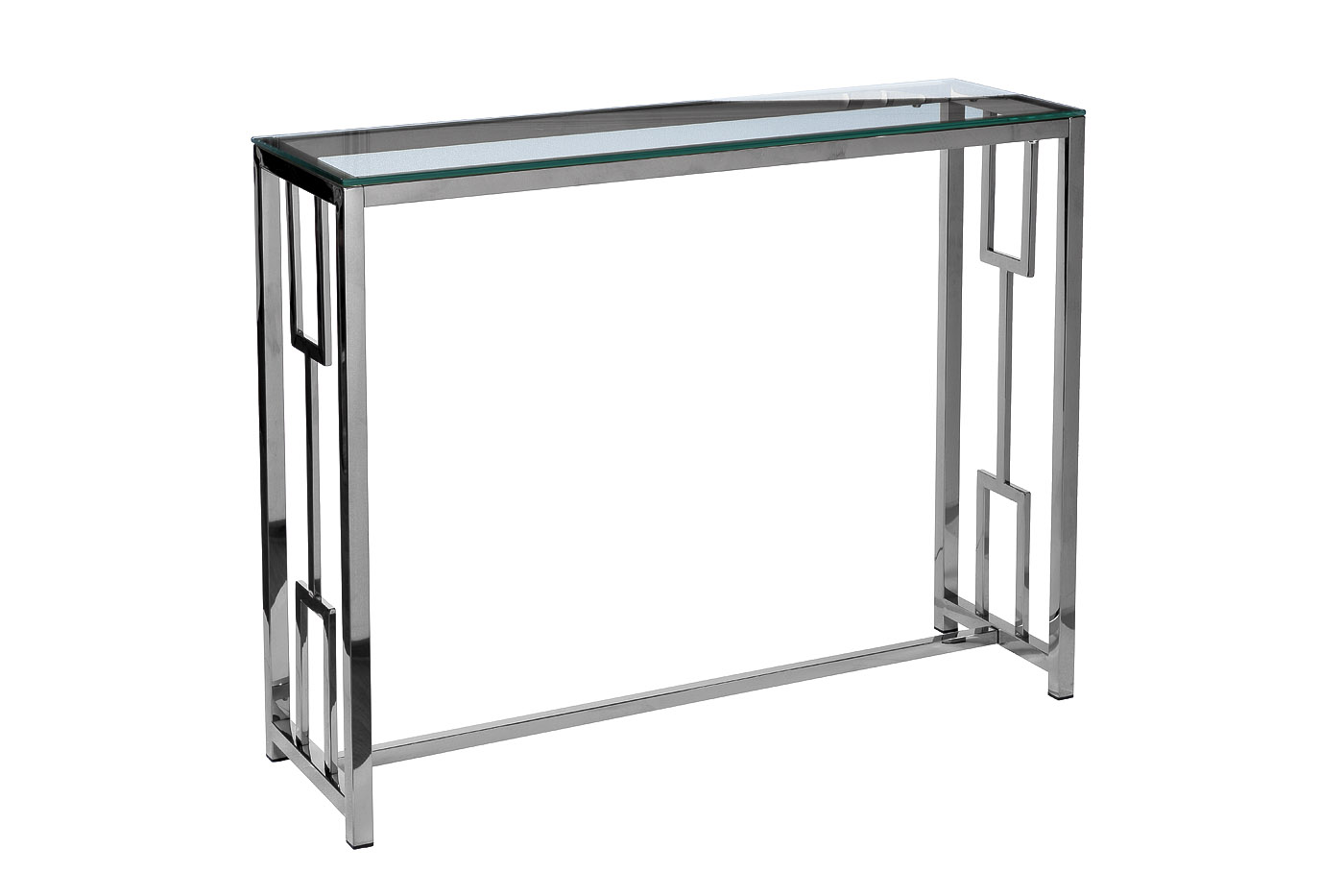 47ED-CST072 Консоль прозрачное стекло/ хром