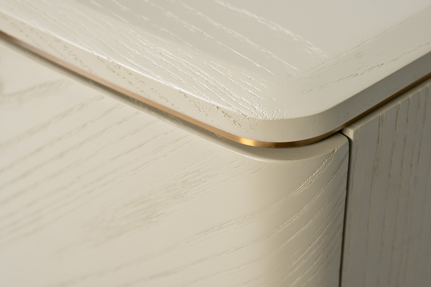 KFG138 Тумба 2 ящика белый шпон