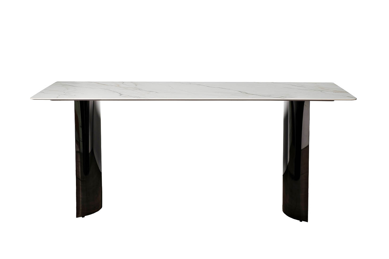 76AR-157-STOL/OB Стол обеденный иск.камень белый