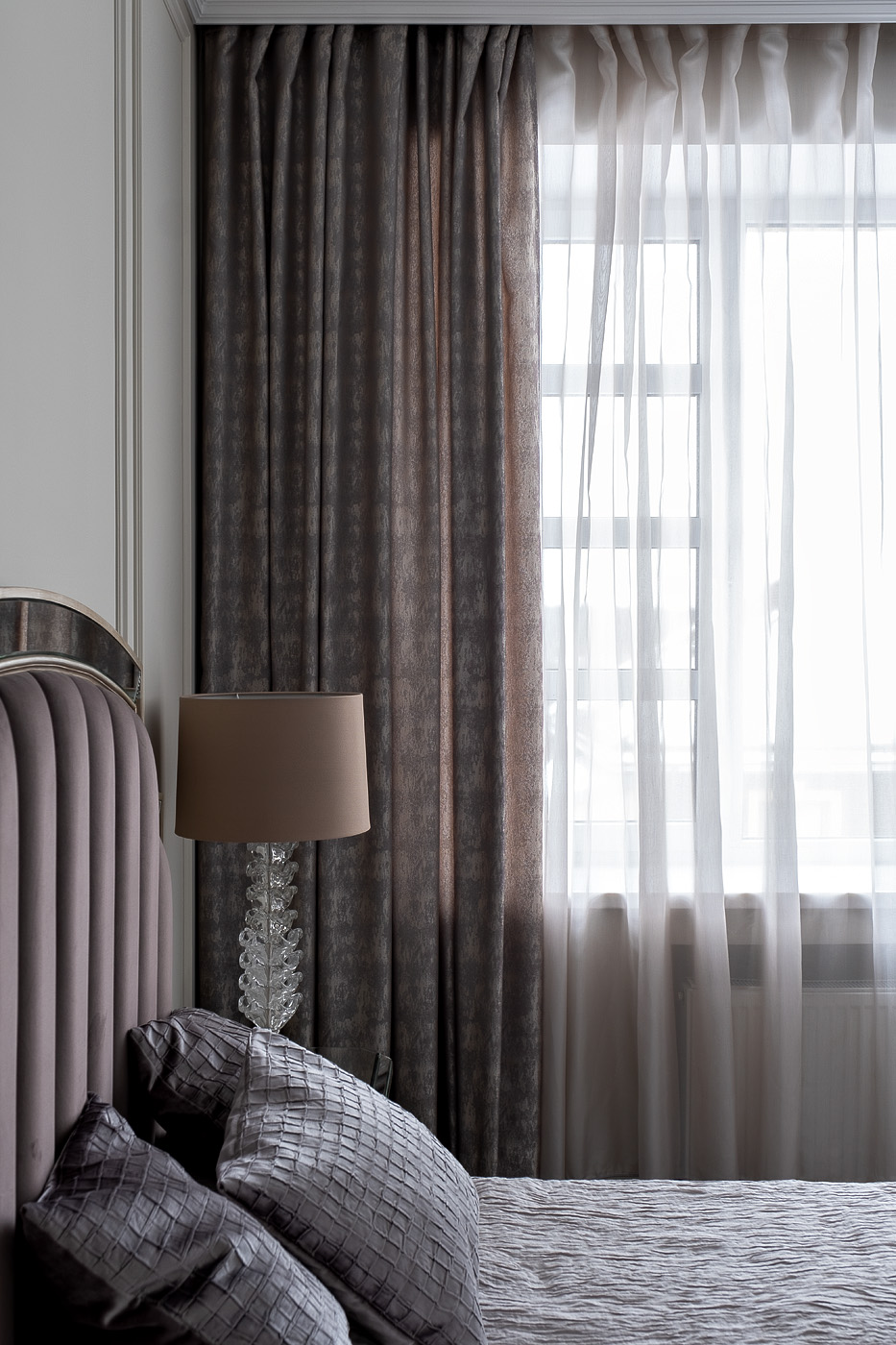 121GD-HOUST100-PORT SER Портьера HOUSTON серая