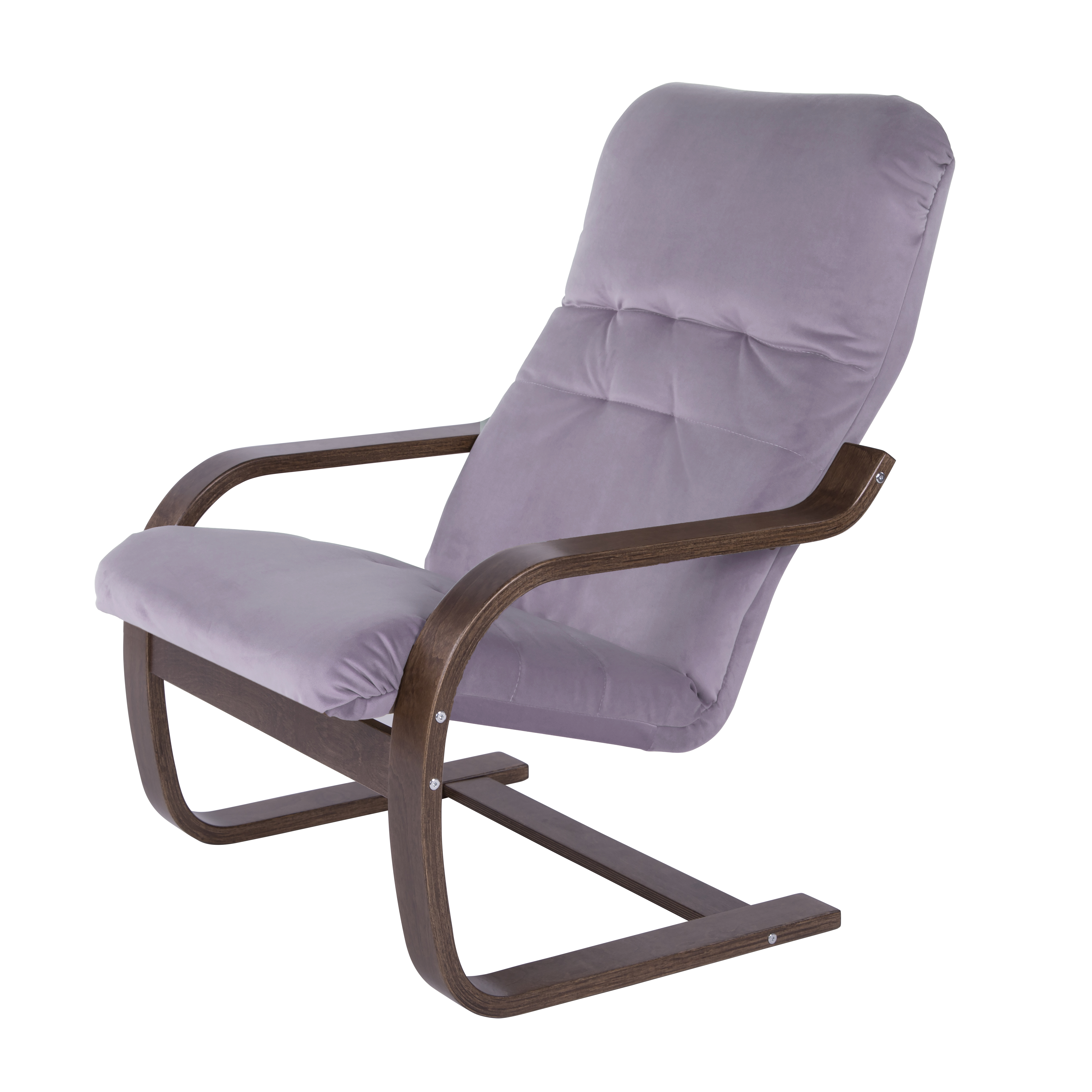 кресло Сайма фреш 16 лавандовый каркас Орех