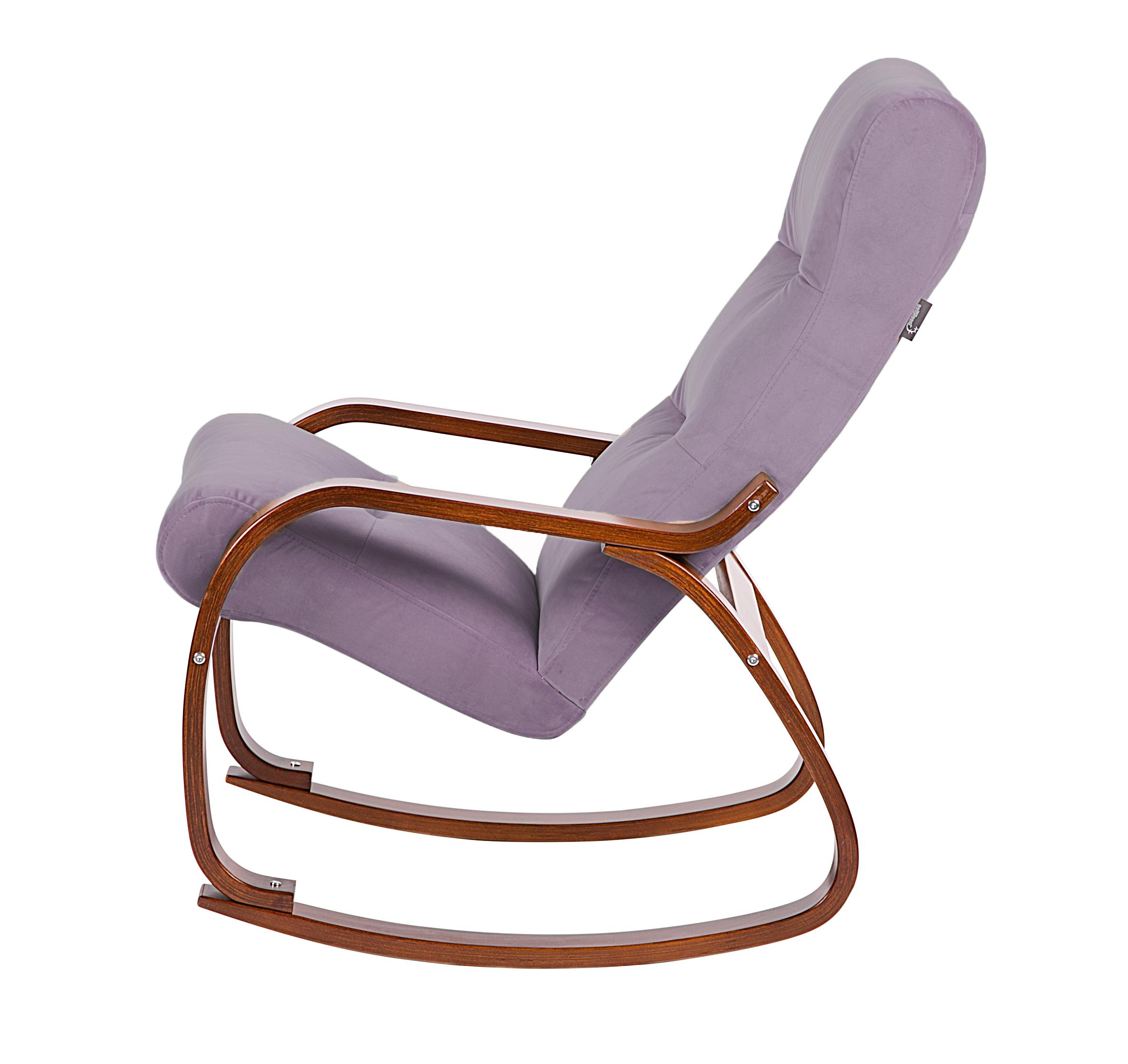 кресло-качалка Гарда фреш 16 лавандовый каркас Вишня