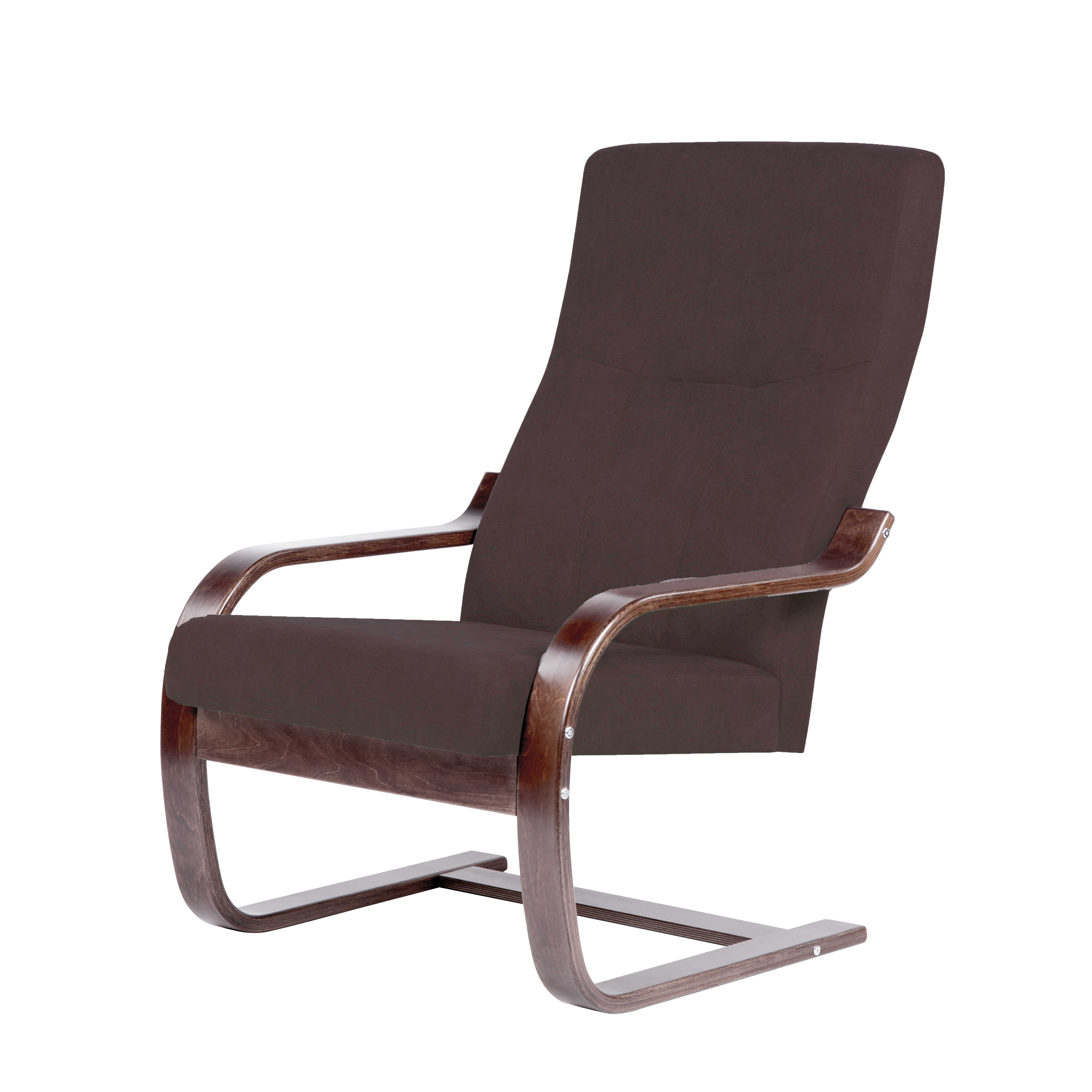 кресло Кристалл фреш 05 коричневый каркас Орех