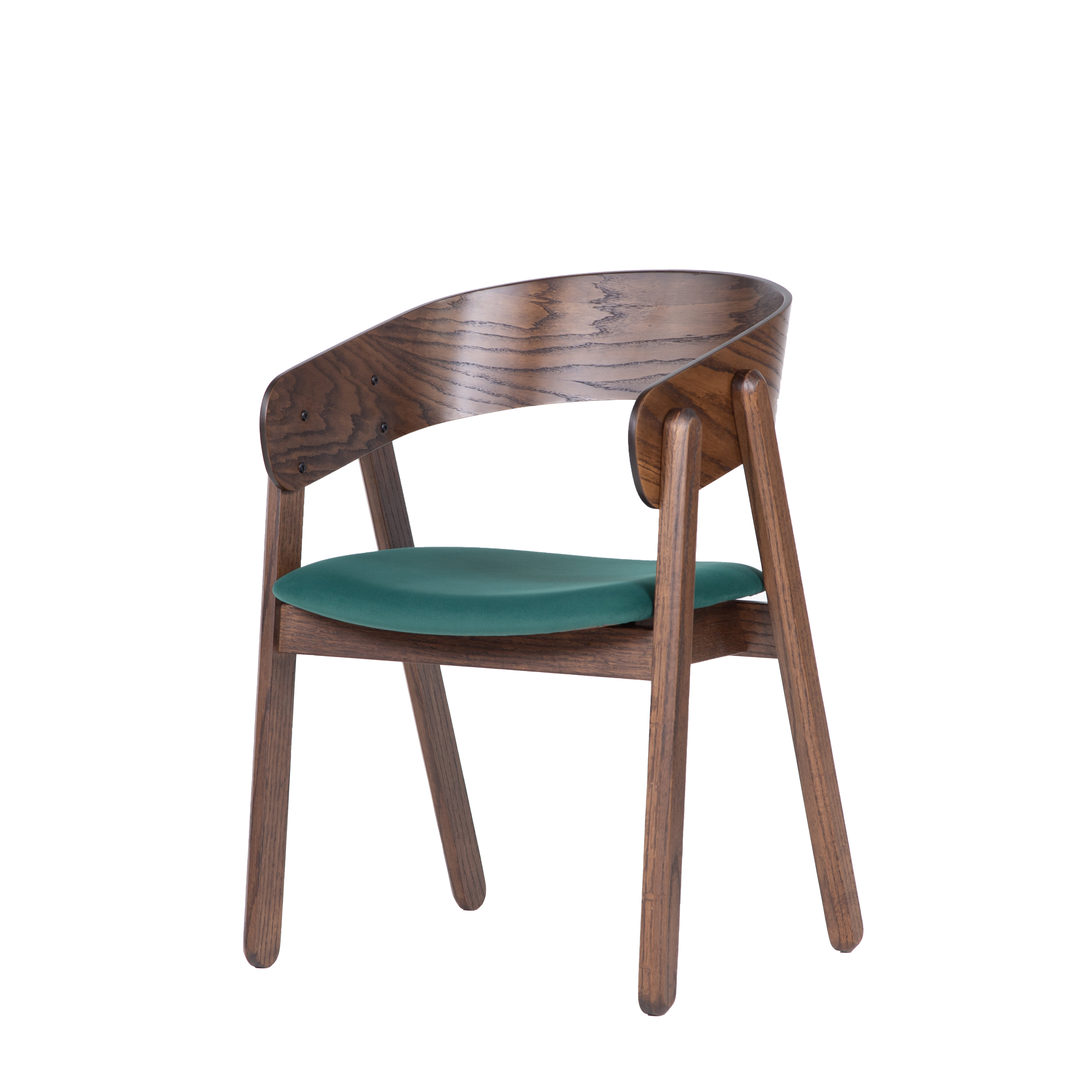 стул Армада Фреш 25 зелёный каркас Орех Американский