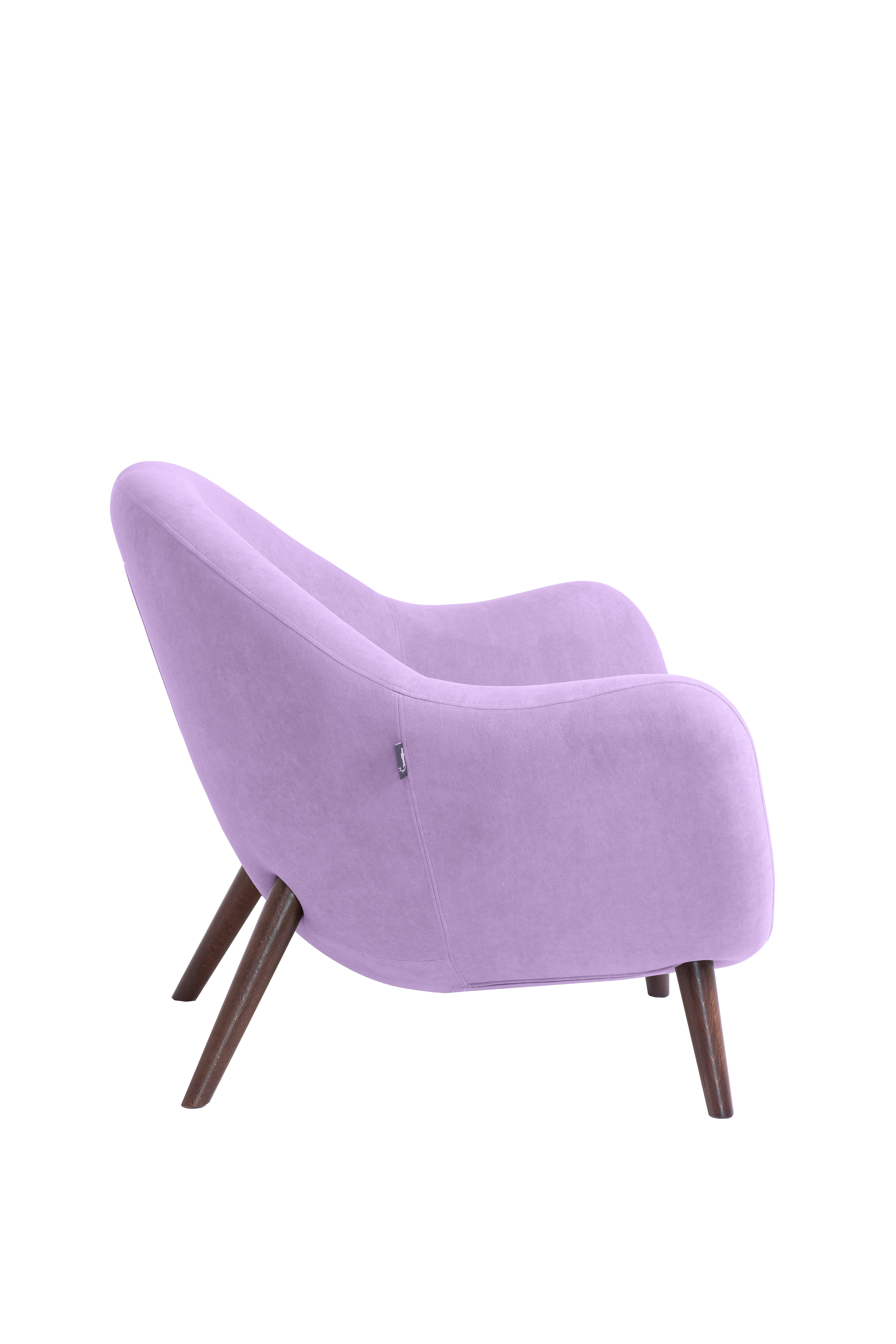 кресло Анхель фреш 16 лавандовый каркас Орех